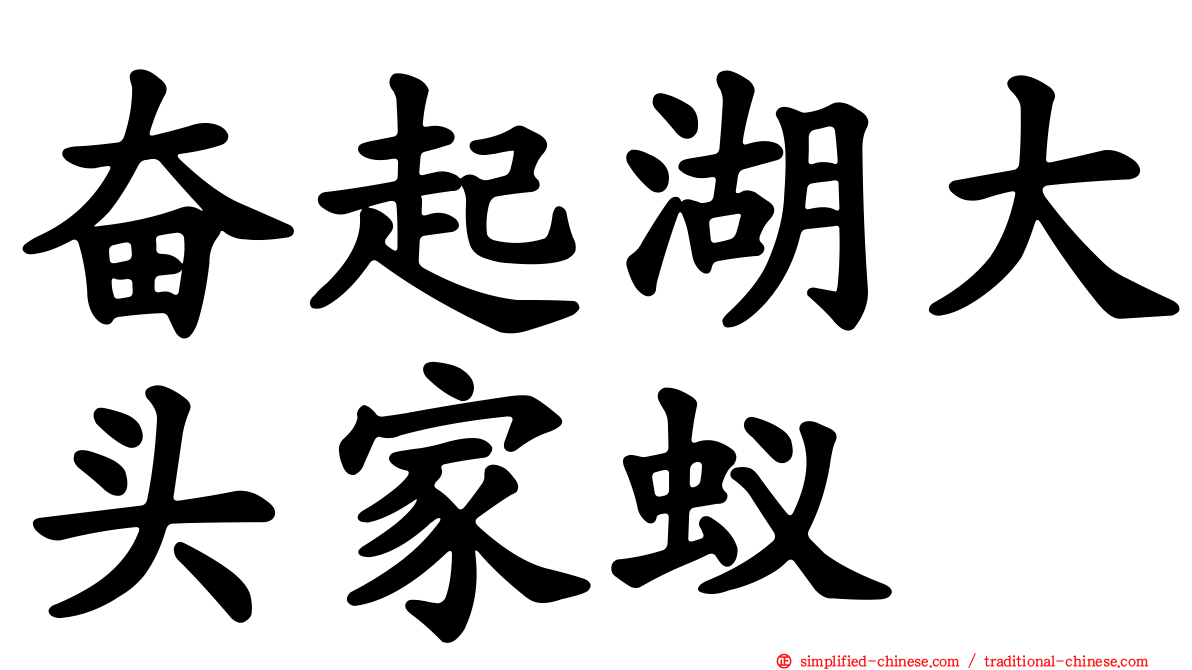 奋起湖大头家蚁