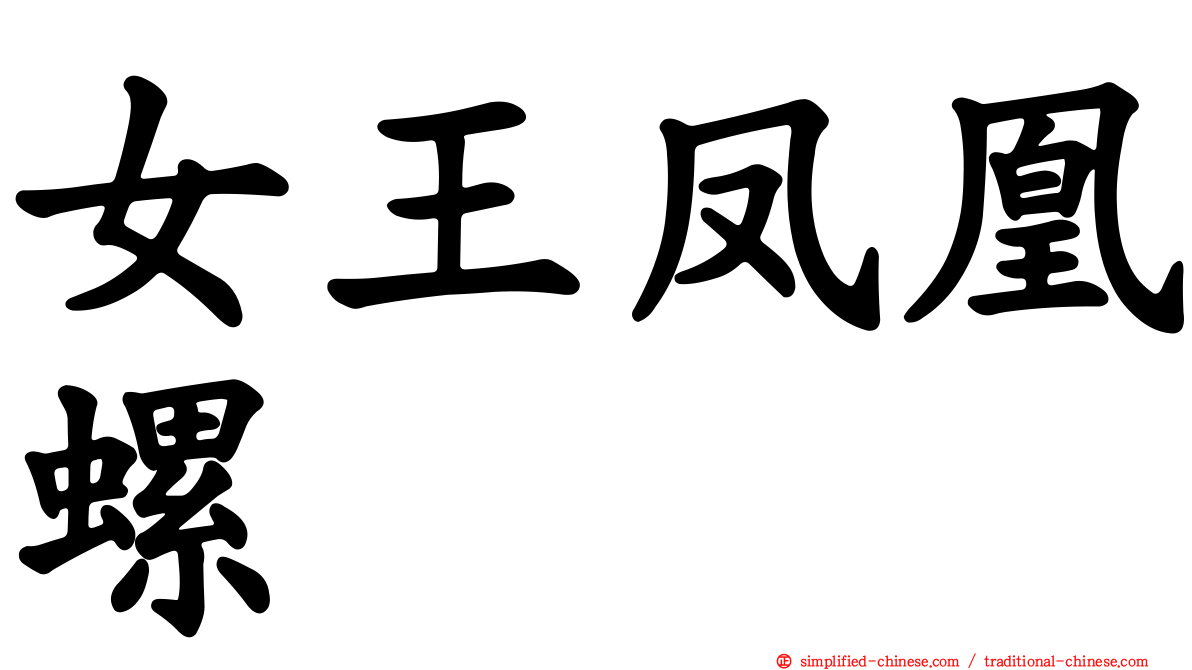 女王凤凰螺