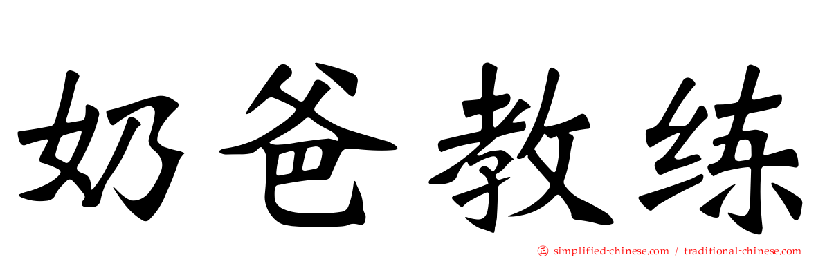 奶爸教练