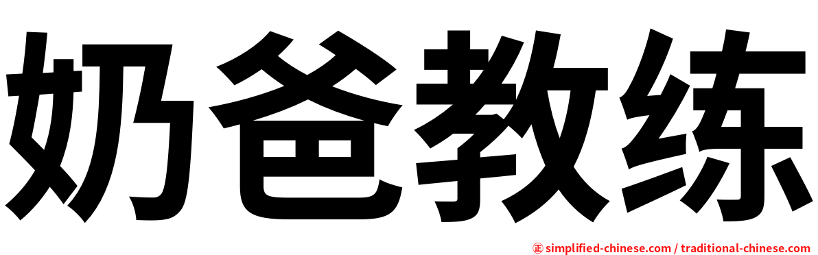 奶爸教练