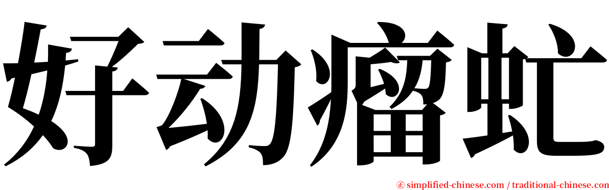 好动瘤虻 serif font