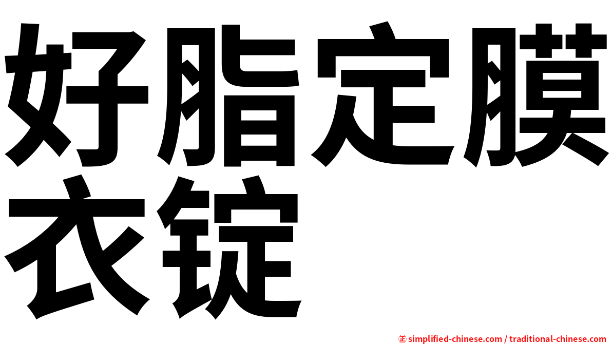 好脂定膜衣锭