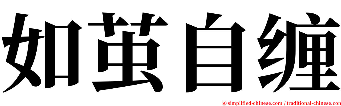 如茧自缠 serif font