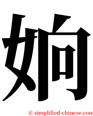 姠 serif font