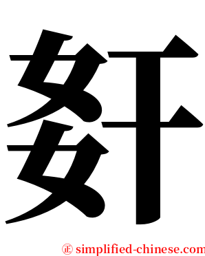 姧 serif font