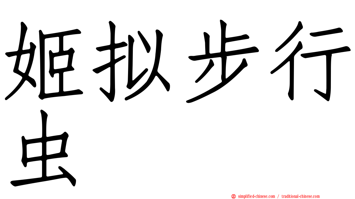 姬拟步行虫