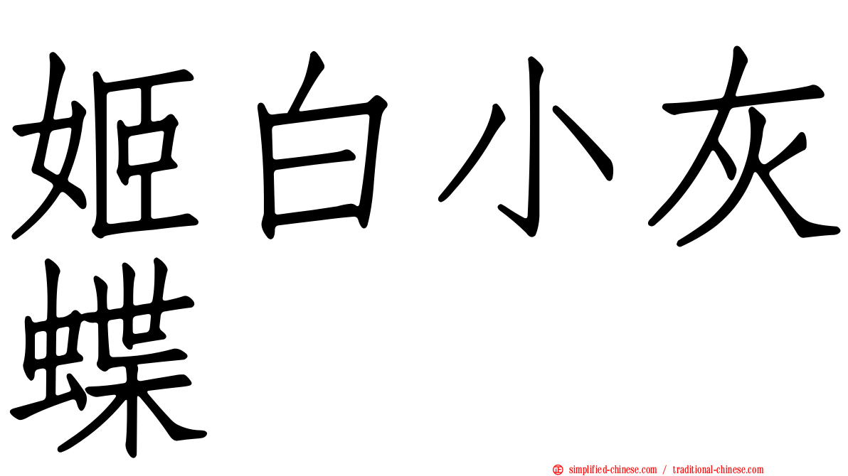 姬白小灰蝶