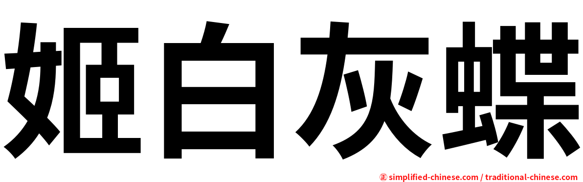 姬白灰蝶
