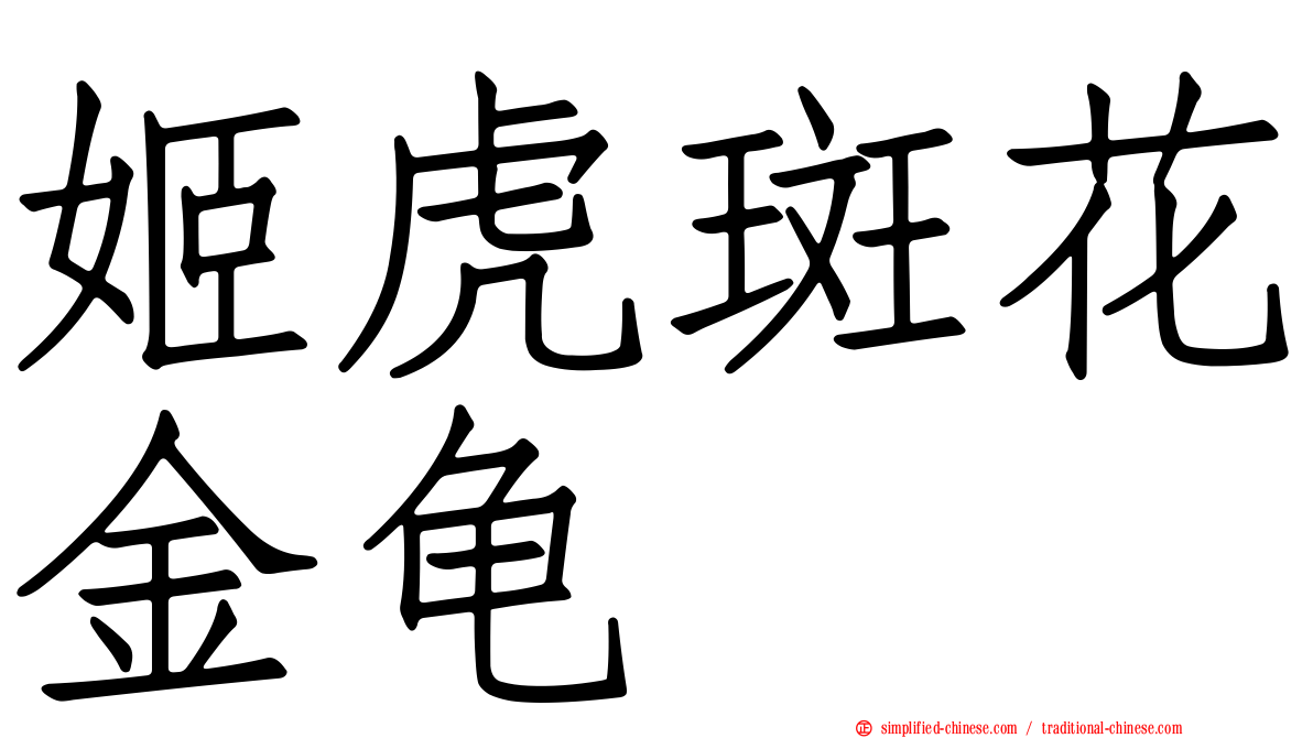 姬虎斑花金龟