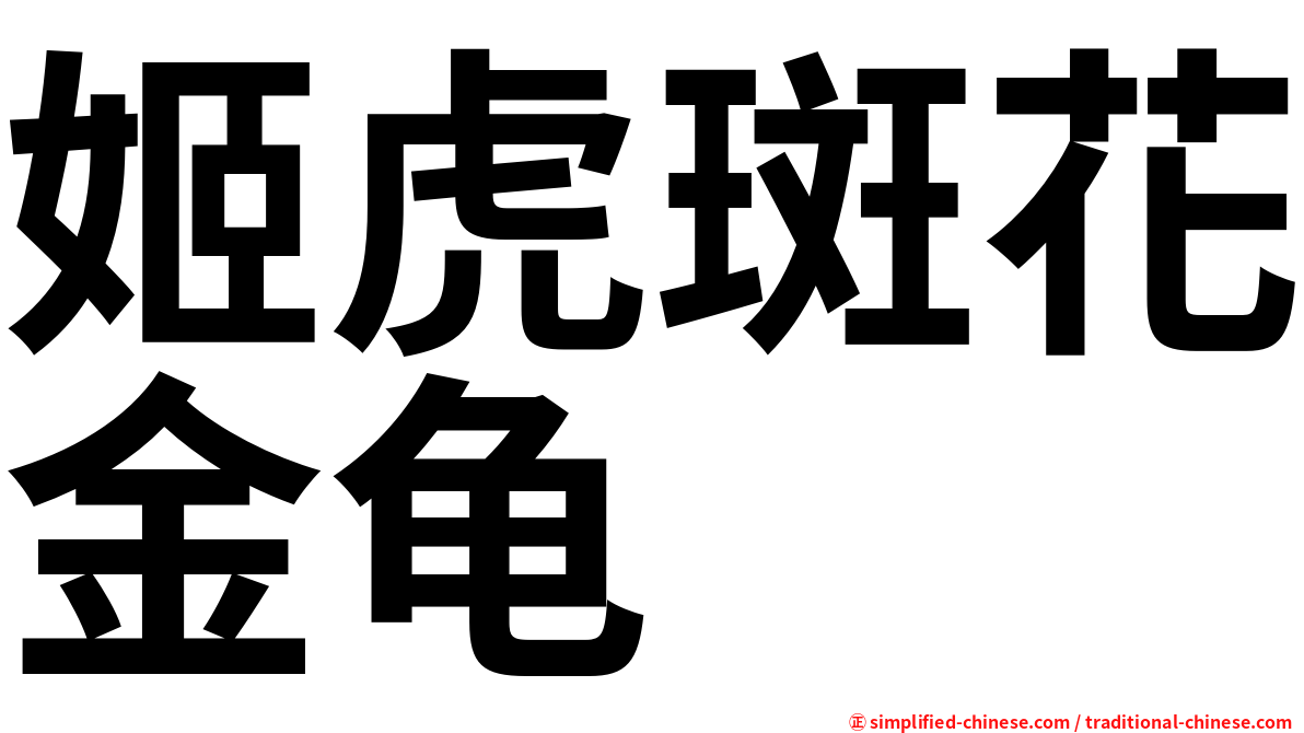 姬虎斑花金龟