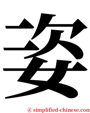 姿 serif font