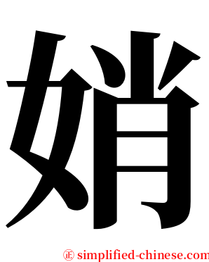 娋 serif font