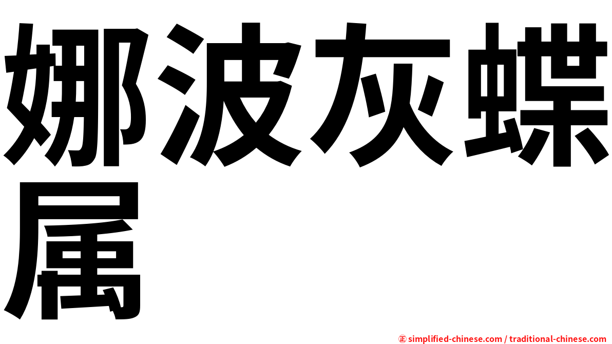 娜波灰蝶属