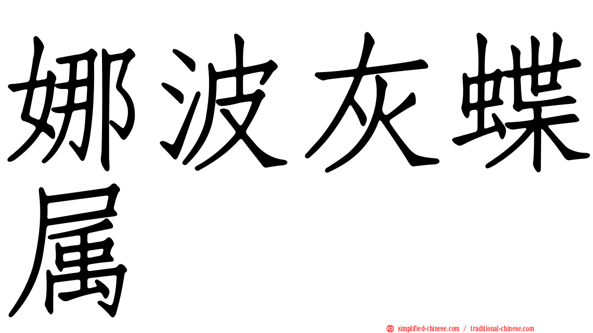 娜波灰蝶属