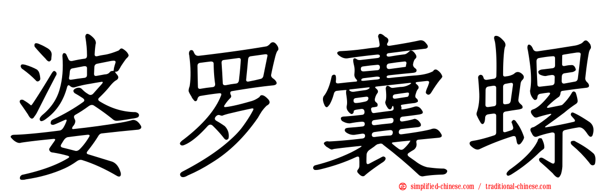 婆罗囊螺
