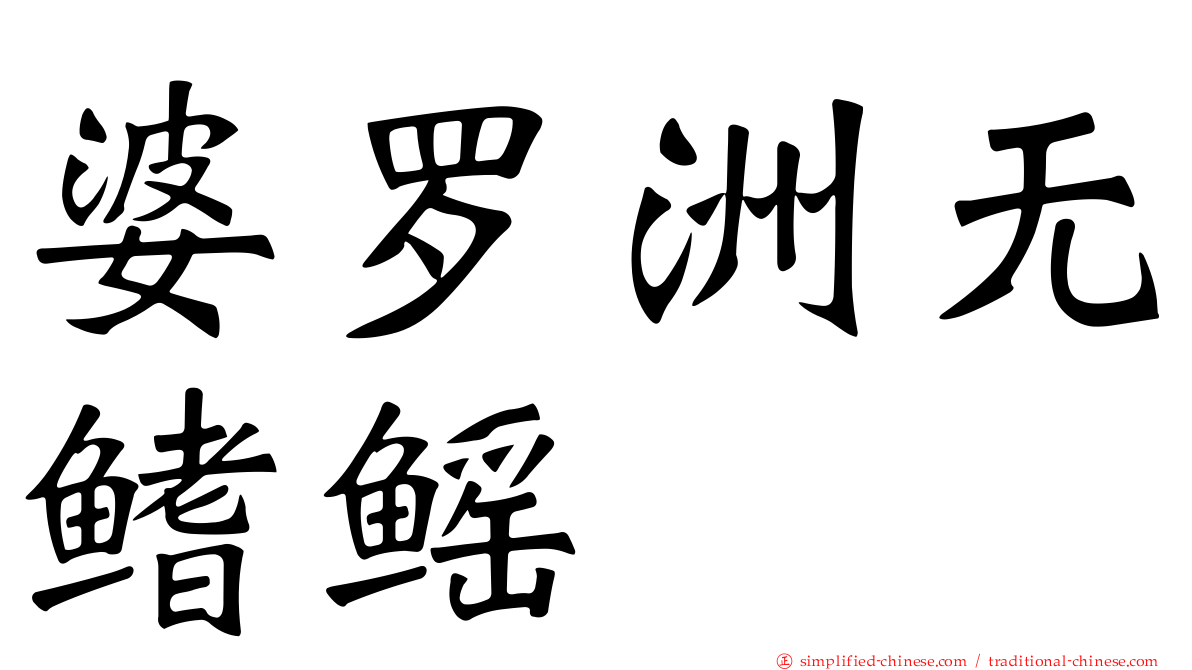 婆罗洲无鳍鳐