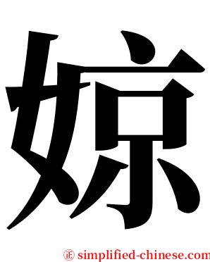 婛 serif font