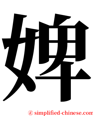 婢 serif font