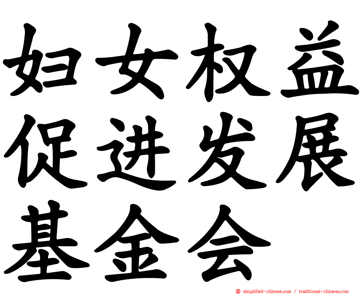 妇女权益促进发展基金会