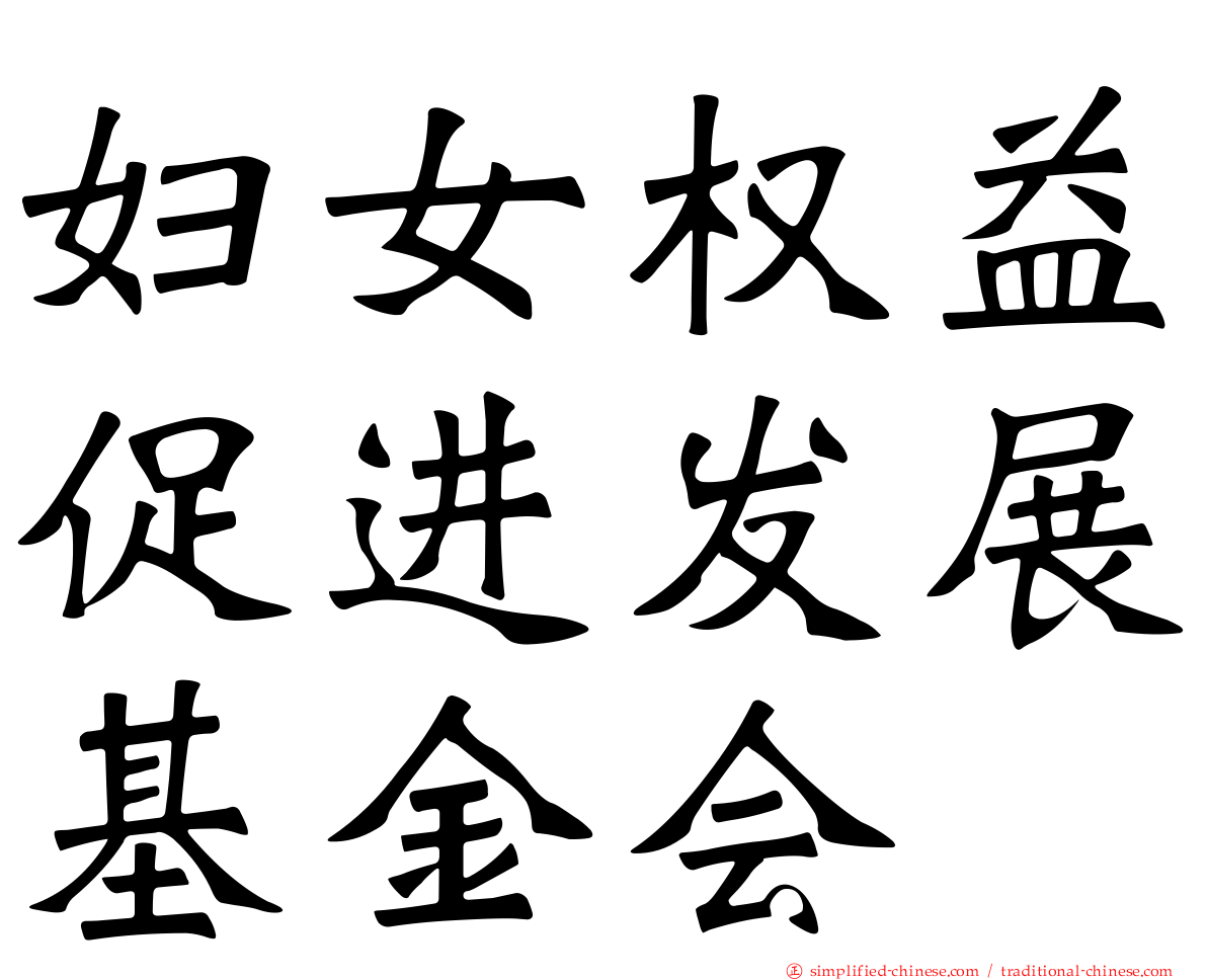 妇女权益促进发展基金会