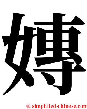 嫥 serif font