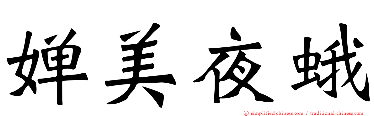 婵美夜蛾