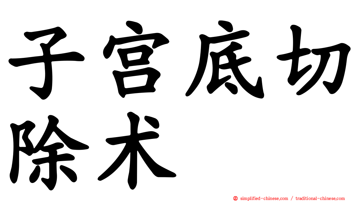 子宫底切除术