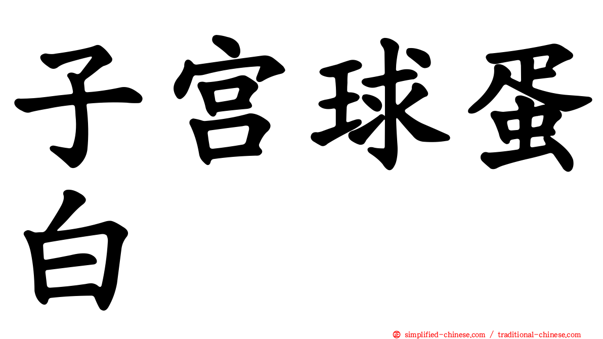 子宫球蛋白