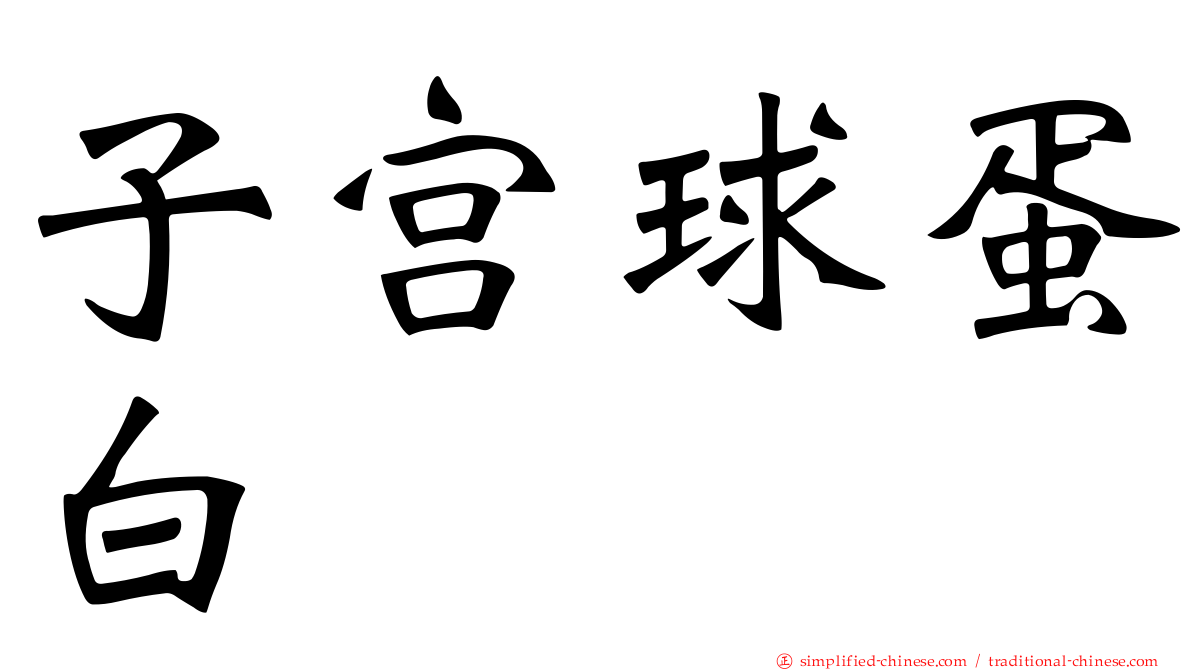 子宫球蛋白