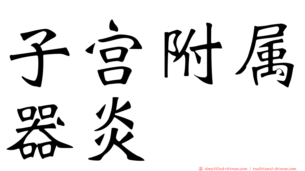 子宫附属器炎