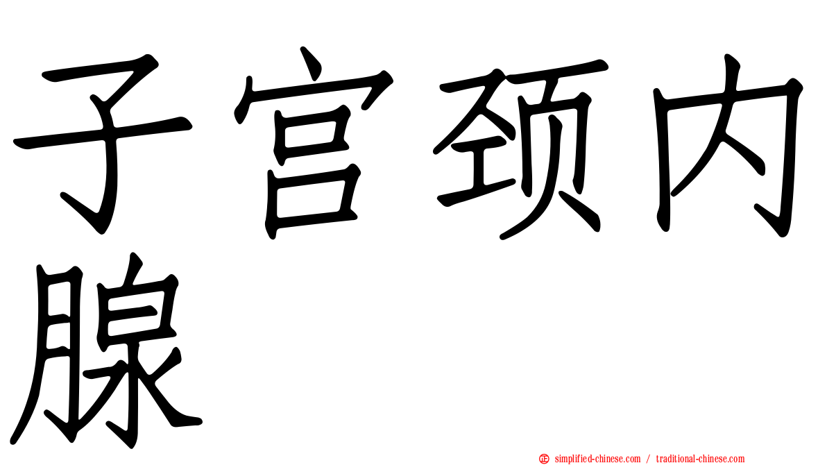 子宫颈内腺