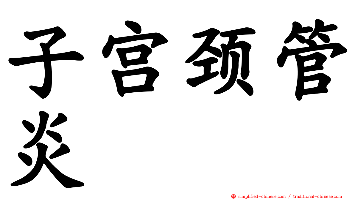 子宫颈管炎