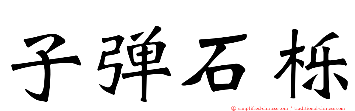 子弹石栎
