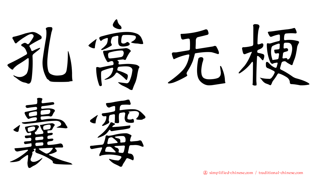 孔窝无梗囊霉