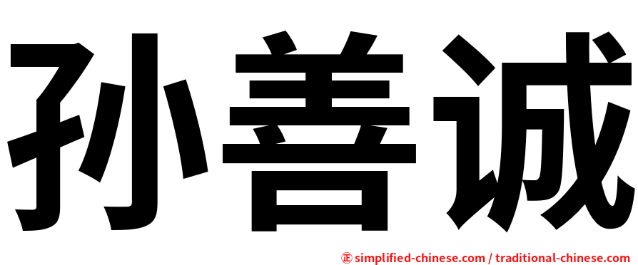 孙善诚