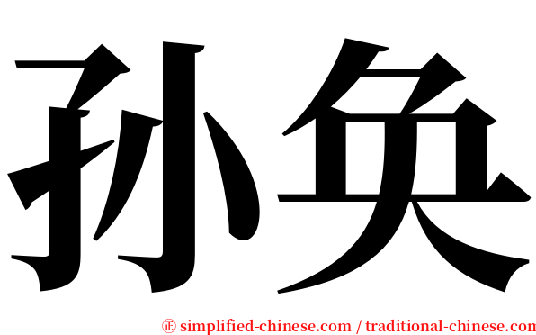 孙奂 serif font