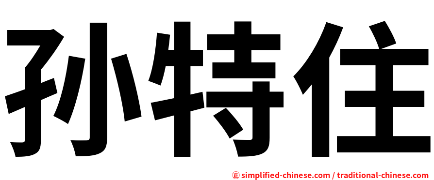 孙特住