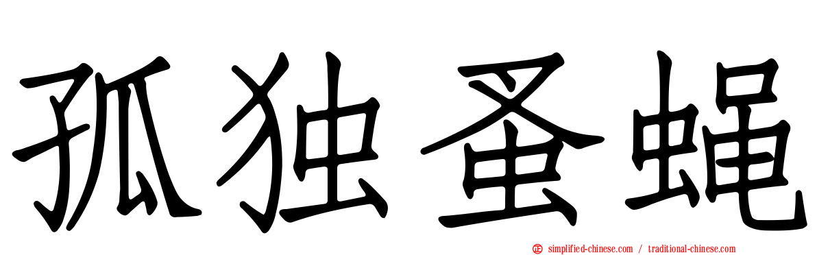 孤独蚤蝇