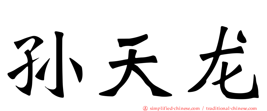 孙天龙