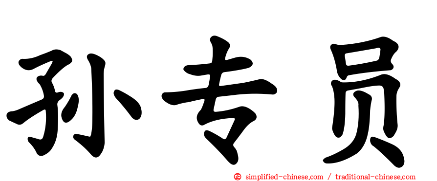 孙专员
