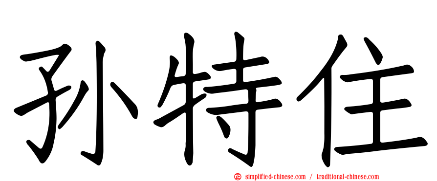 孙特住