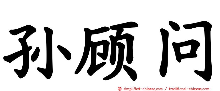 孙顾问