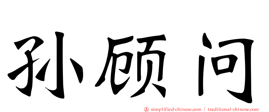 孙顾问