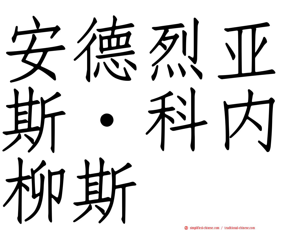 安德烈亚斯·科内柳斯