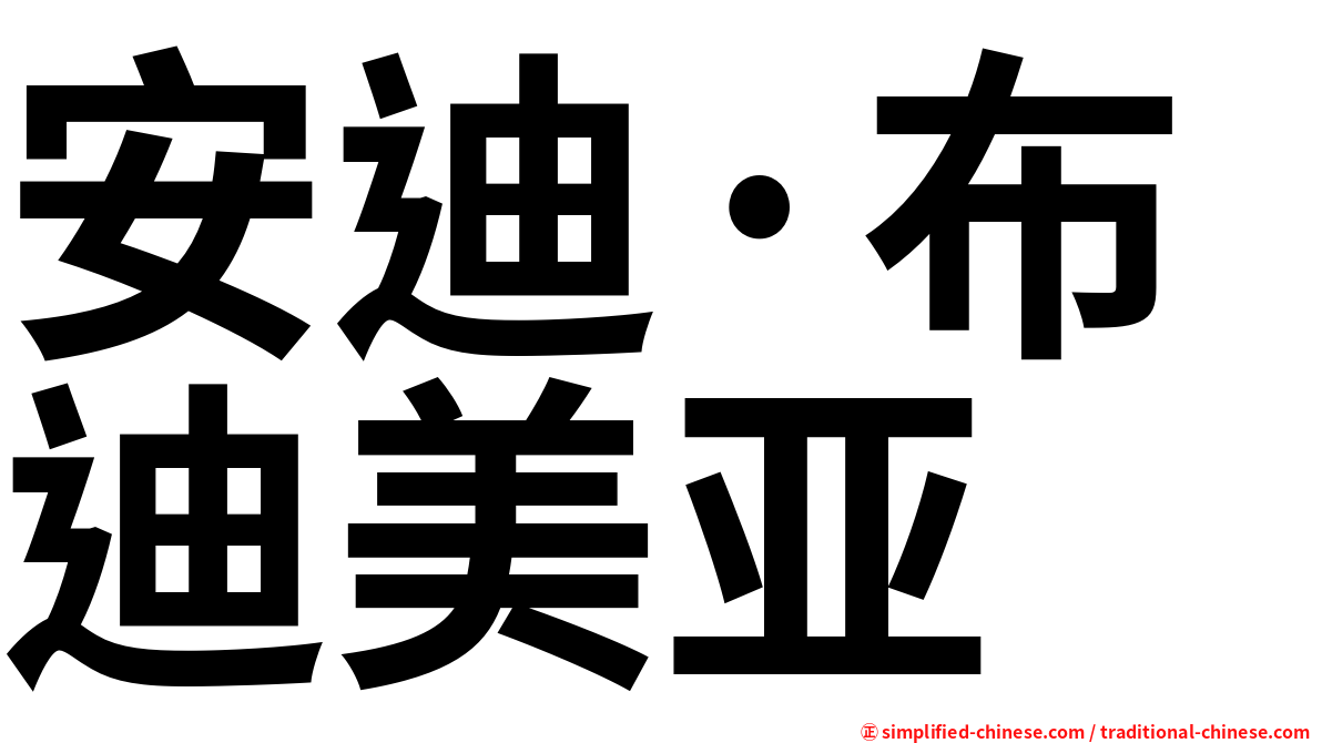 安迪·布迪美亚