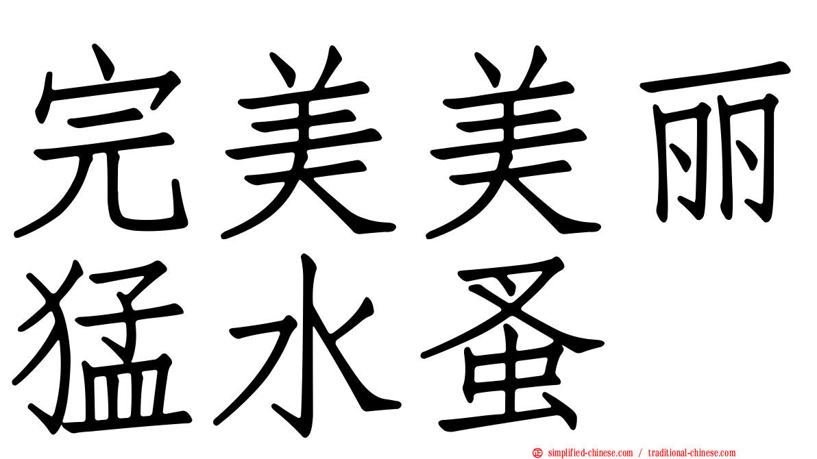 完美美丽猛水蚤