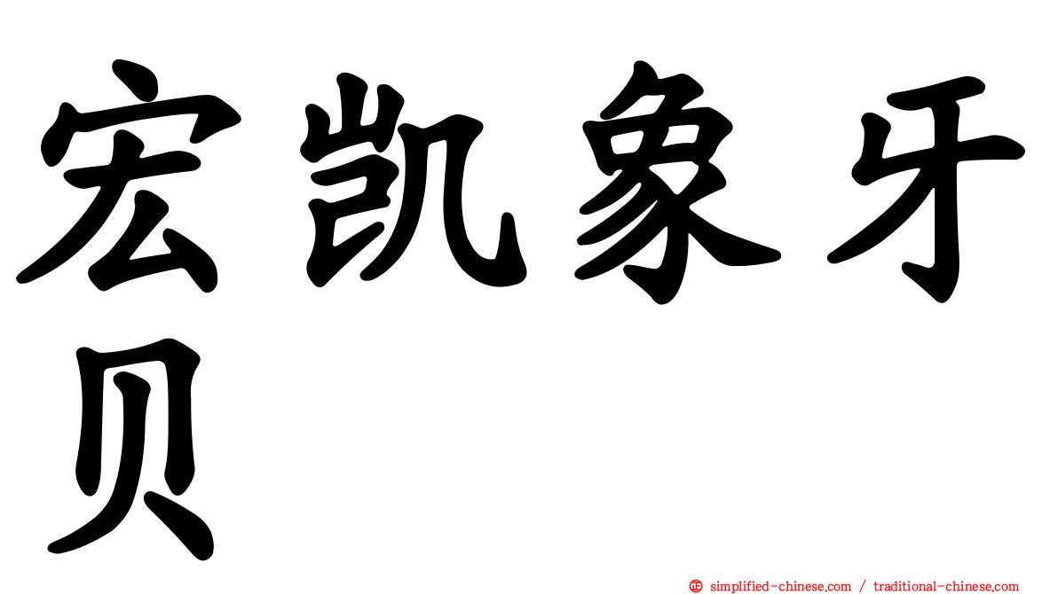 宏凯象牙贝
