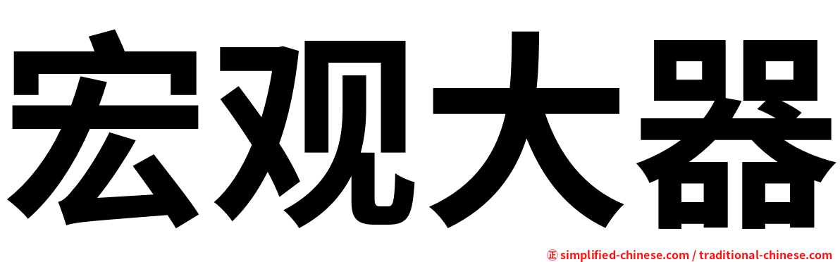 宏观大器