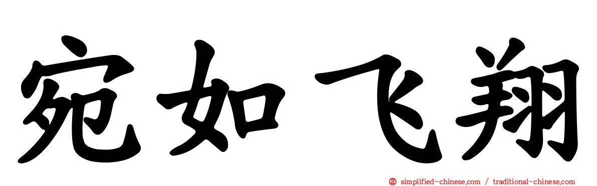 宛如飞翔