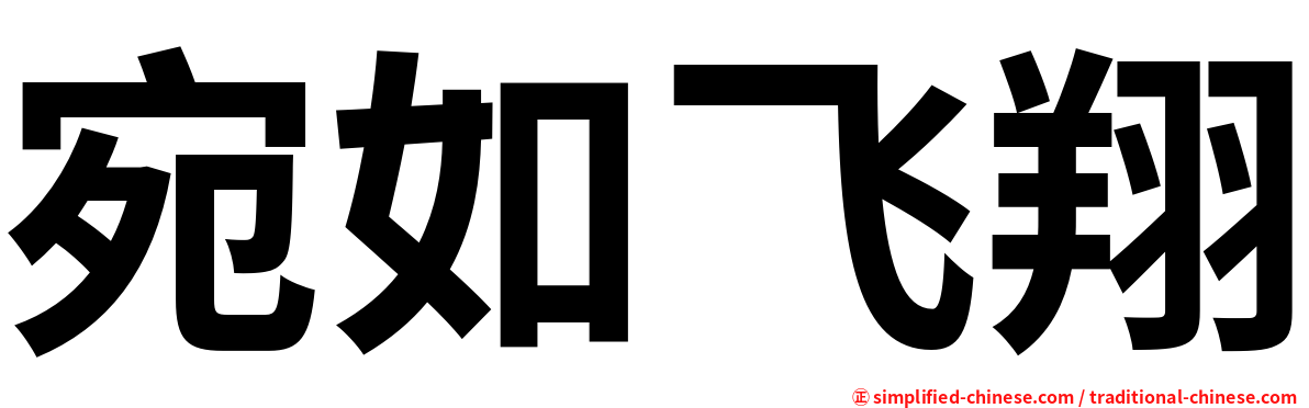 宛如飞翔